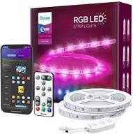 🎉 govee smart led strip lights: 50ft wifi rgb lights with alexa & google assistant, app control, music sync - perfect for bedroom, living room, home, party! логотип