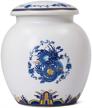 dahlia airtight porcelain storage canister logo