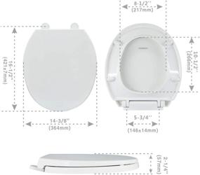 img 2 attached to 🚽 Durable Round Toilet Loosen Non Slip: The Ultimate Solution for Safety and Reliability
