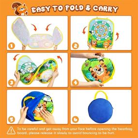 img 2 attached to Outdoor Foldable Cornhole Toddler Educational