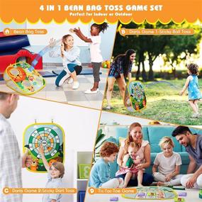 img 3 attached to Outdoor Foldable Cornhole Toddler Educational