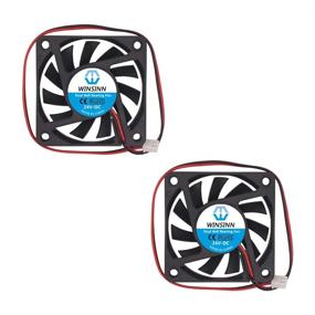 img 1 attached to 🌀 WINSINN Dual Ball Bearings 60mm Fan Brushless Cooling 24V 6010 60mm10mm (Pack of 2): Efficient Cooling Solution for Electronics