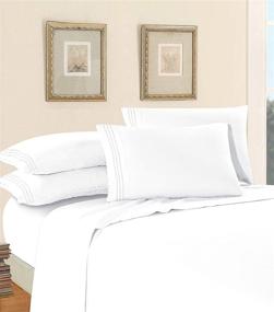 img 2 attached to Elegant Comfort Egyptian 4 Piece Resistant Bedding