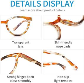 img 2 attached to 👓 Yuluki Stylish Eyeglasses: Women's Eyestrain Blocking Solution