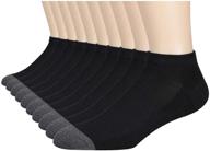 🧦 eallco 10 pairs mens ankle socks: low cut athletic cushioned casual socks 10 pack - perfect for active lifestyles! логотип