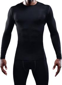 img 3 attached to 🏃 Neleus Men's Athletic Compression Sport Running Long Sleeve T-Shirt: Boost Performance, Comfort, and Style!