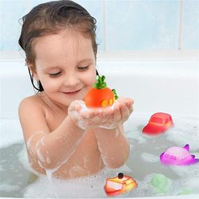 img 3 attached to 🛁 Set of 6 Light-up Boat Bath Toys with Color-changing LED Lights, Floating Rubber Bathtub Toys for Baby, Toddler, Infant Tub Play – a Fun Companion for Boys, Girls, and Kids in Shower, Bathroom, or Swimming Pool