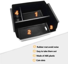 img 1 attached to 🚗 EVTIME Organizer Tray for Jeep Wrangler JK and JKU Accessories 2011-2018 Center Console