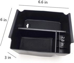 img 2 attached to 🚗 EVTIME Organizer Tray for Jeep Wrangler JK and JKU Accessories 2011-2018 Center Console