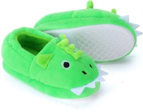 img 4 attached to 🌈 Dream Bridge Cartoon Non Slip Slippers for Boys' - Stylish Shoes at Slippers