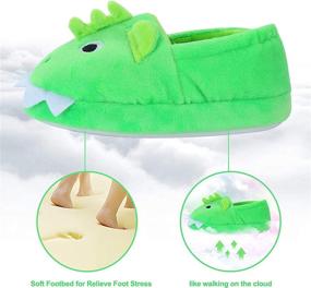 img 2 attached to 🌈 Dream Bridge Cartoon Non Slip Slippers for Boys' - Stylish Shoes at Slippers