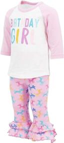 img 3 attached to 👶 Enchanting Baby Girls Legging Outfit: Trendy Clothing for Jumpsuits & Rompers