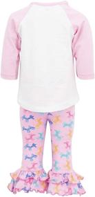 img 2 attached to 👶 Enchanting Baby Girls Legging Outfit: Trendy Clothing for Jumpsuits & Rompers