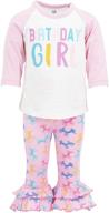 👶 enchanting baby girls legging outfit: trendy clothing for jumpsuits & rompers logo