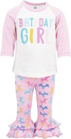 img 4 attached to 👶 Enchanting Baby Girls Legging Outfit: Trendy Clothing for Jumpsuits & Rompers