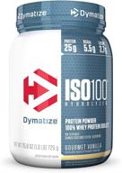 🥛 dymatize iso100 hydrolyzed protein powder, vanilla flavored, 25.6 oz logo
