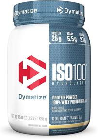 img 4 attached to 🥛 Dymatize ISO100 Hydrolyzed Protein Powder, Vanilla Flavored, 25.6 oz
