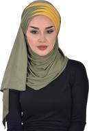 хлопковый трикотаж modesty turban black maroon логотип