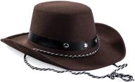 🤠 adorable brown western cowboy rodeo hat for baby cowboys logo