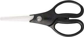 img 4 attached to Kyocera CSL-07WH-BK Ceramic Scissors - Compact 7.2 Inch Size, Black Handle and White Blades