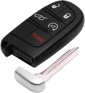 🔑 vofono keyless entry remote car key fob for jeep grand cherokee 2014-2020/dodge charger 2012-2018 - replacement fcc id: m3n40821302 logo