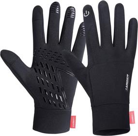 img 4 attached to 🧤 Lanyi Running Sports Gloves: Compression Lightweight Windproof Anti-Slip Touchscreen Warm Liner for Men and Women - Ideal for Cycling, Work and Outdoor Activities