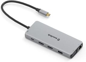 img 3 attached to 🔌 WAVLINK 12-in-1 USB C Hub: Triple Display Adapter, 4K HDMI & VGA, 87W PD 3.0, Ethernet, Card Reader, Audio Jack, USB 3.0 & 2.0