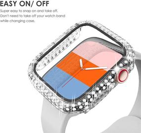 img 2 attached to 3-пак чехлов KADES Bling, совместимых с чехлом для Apple Watch с встроенным защитным экраном для IWatch SE 38 мм 40 мм 42 мм 44 мм Серии 6 5 4 3 2 1 (38 мм)