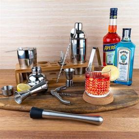 img 1 attached to Unleash Your Inner Mixologist with the ARSSOO Professional Bartender Kit: Adjustable and Efficient