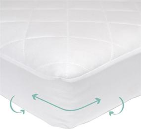 img 1 attached to 👶 Kolcraft Baby Dri Waterproof Fitted Crib Mattress Pad Cover/Protector, White, 52" x 28" - Enhanced SEO