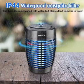 img 2 attached to 🪰 15W Electric Bug Zapper and Mosquito Lamp - High Powered 4000V Pest Zapper with 360° Waterproof Fly Trap, Suitable for Backyard, Garden, Patio, and Indoor Use