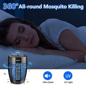 img 3 attached to 🪰 15W Electric Bug Zapper and Mosquito Lamp - High Powered 4000V Pest Zapper with 360° Waterproof Fly Trap, Suitable for Backyard, Garden, Patio, and Indoor Use