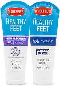 img 4 attached to 👣 Крем для ног O'Keeffe's Healthy Feet, тюбик 3 унции и ночной крем для ног Healthy Feet, тюбик 3 унции