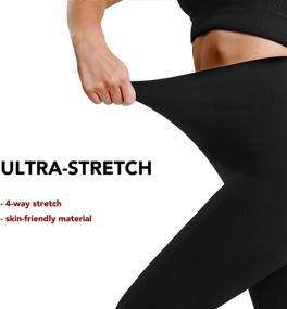 img 1 attached to Aoliks Leggings Waisted Stretch Thermal Sports & Fitness
