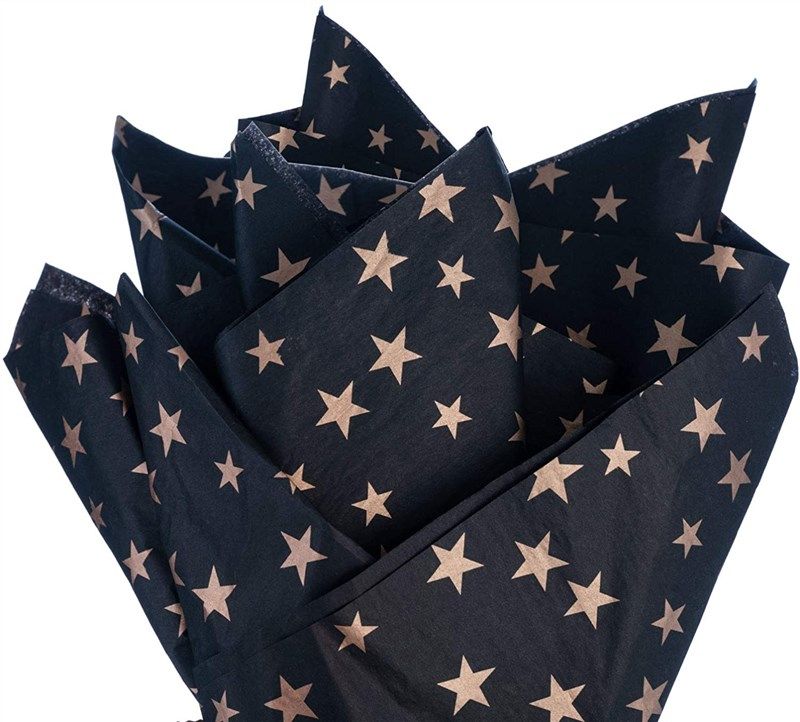tissue paper black wrapping crafts 로고