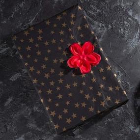 img 1 attached to 🌟 50 Sheets of DIY Crafts Black Star Tissue Paper Gift Wrapping - Pack Bags