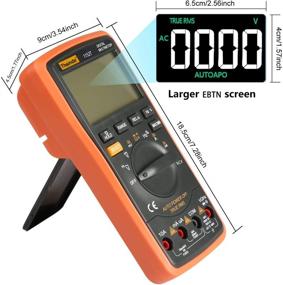 img 1 attached to Auto Ranging Digital Multimeter TRMS 6000: Accurate Voltage, Amp, Ohm, Volt Measurements with Battery Alligator Clips Test Leads - AC/DC Voltage/Account, Voltage Alert, Multi Tester/Diode - EBTN Screen