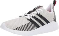 adidas men's questar athletic shoes in black white логотип