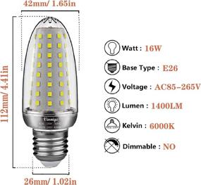 img 2 attached to 💡 Efficient Non-Dimmable Vinnige Equivalent Daylight Lighting