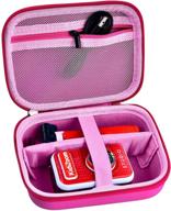 📸 kids camera case for vtech kidizoom creator cam hd video camera/ kidizoom creator color camera - carrying storage organizer box, pink (box only) suitable for tripod and other accessories logo