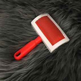 img 1 attached to 🐾 MEQI Professional Pet Slicker Rug Brush for Dogs & Cats (Red-M): The Ultimate Grooming Tool for Your Furry Friends