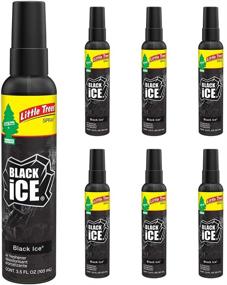 img 3 attached to 🌲 Little Trees Black Ice Car Air Freshener Spray – Long-Lasting Scent for Auto & Home, On-The-Go Freshness – 6 Pack