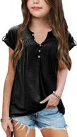 fekermia casual sleeve toddlers summer girls' clothing and tops, tees & blouses logo