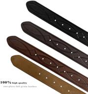 🤠 genuine full grain western belt strap – engraved & tooled leather, 1-1/2" wide | multitude of style options logo