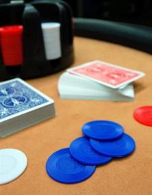 img 1 attached to Bicycle Poker Set with Carousel, 200 2-Gram Poker Chips, and 2 Decks of Bicycle Cards