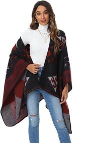 img 3 attached to 🧥 Viamulion Oversized Cardigan Sweater Women's Accessories: Blanket Scarves & Wraps