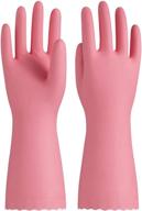 🧤 latex-free pink medium kitchen gloves – pacific ppe reusable dishwashing/cleaning gloves logo