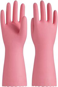 img 4 attached to 🧤 Latex-Free Pink Medium Kitchen Gloves – PACIFIC PPE Reusable Dishwashing/Cleaning Gloves