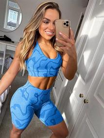 img 3 attached to GXIN Workout Outfits Running Seamless Outdoor Recreation in Outdoor Clothing