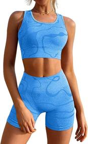 img 4 attached to GXIN Workout Outfits Running Seamless Outdoor Recreation in Outdoor Clothing